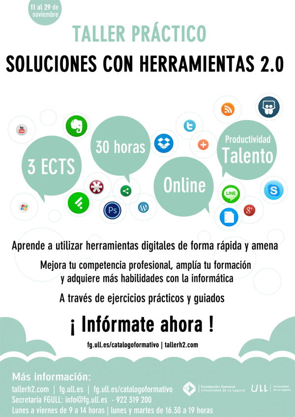 Soluciones con herramientas 2.0: Taller práctico Online | 2º Edición