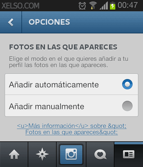 Opciones de privacidad en el etiquetado de fotos de Instagram